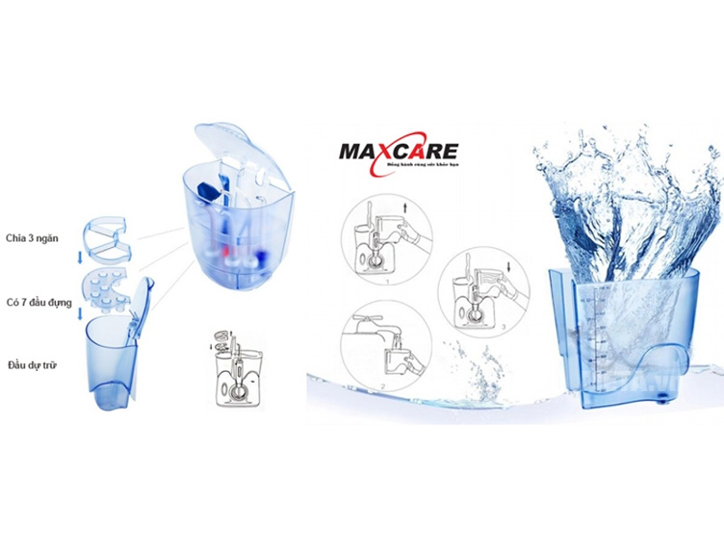 Máy tăm nước sóng siêu âm Maxcare Max 456 Plus