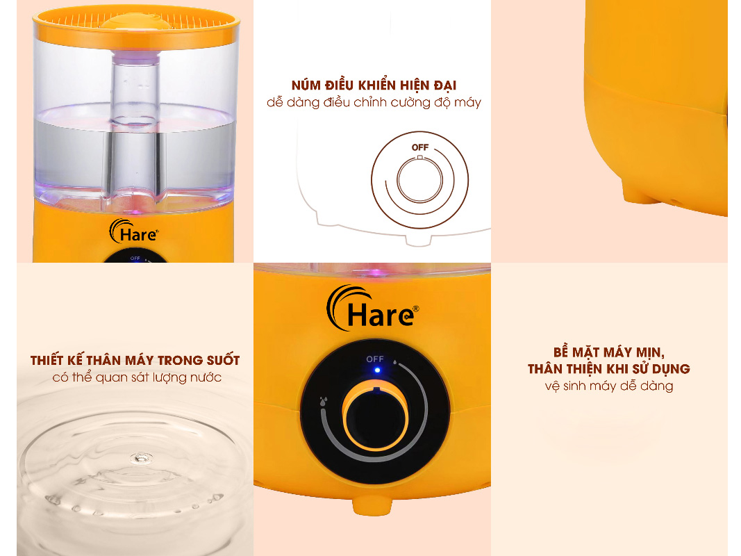 Máy tạo ẩm Hare HR-TA635 3,5 lít