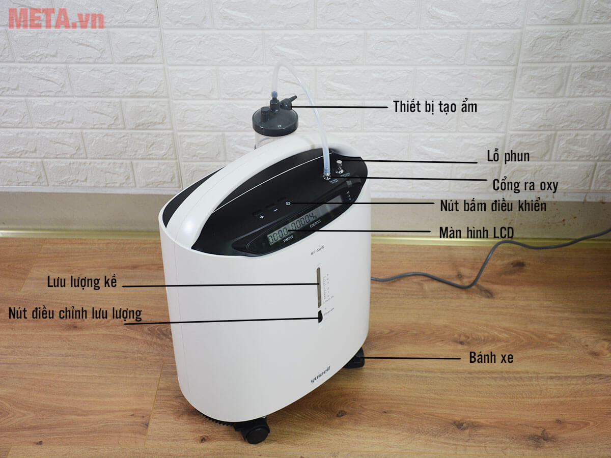 Máy tạo oxy y tế Yuwell 8F-5AW