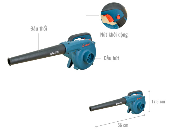 Máy thổi bụi Davitec DV1070 700W