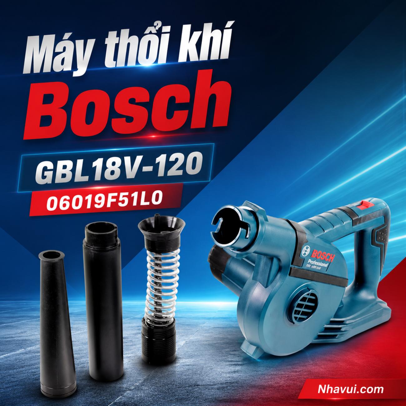 Máy thổi khí dùng pin 18V Bosch GBL 18V-120 06019F51L0 (Chưa Pin & Sạc)