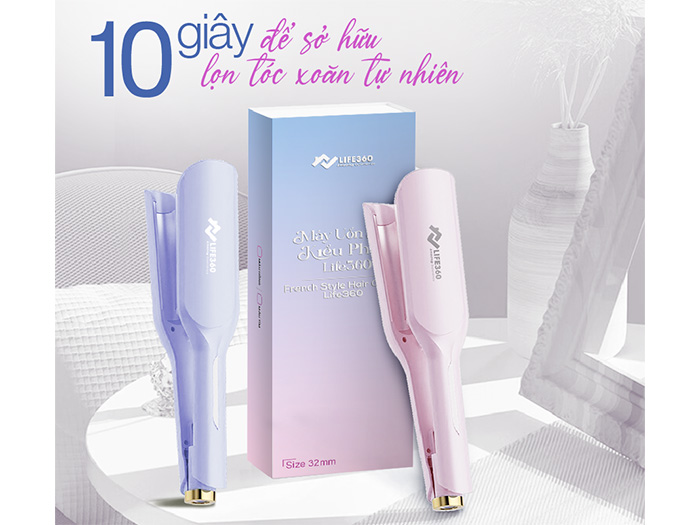 Máy uốn tóc kiểu Pháp Life360 LF-MUP23