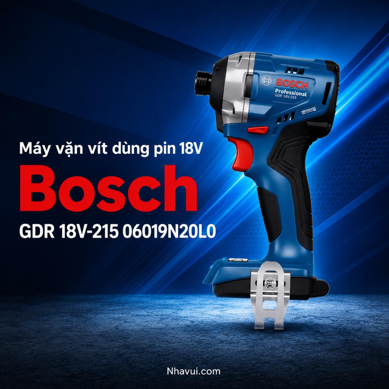 Máy vặn vít dùng pin 18V Bosch GDR 18V-215 06019N20L0 (Solo)