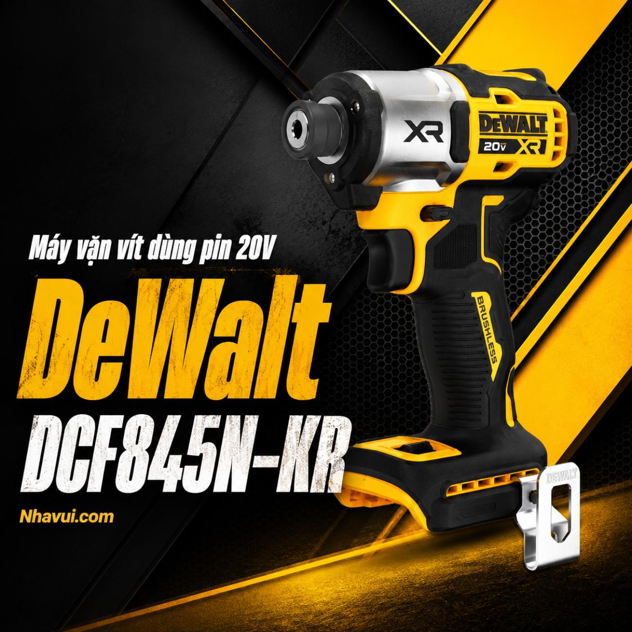 Máy vặn vít dùng pin 20V DeWalt DCF845N-KR (Chưa Pin & Sạc)