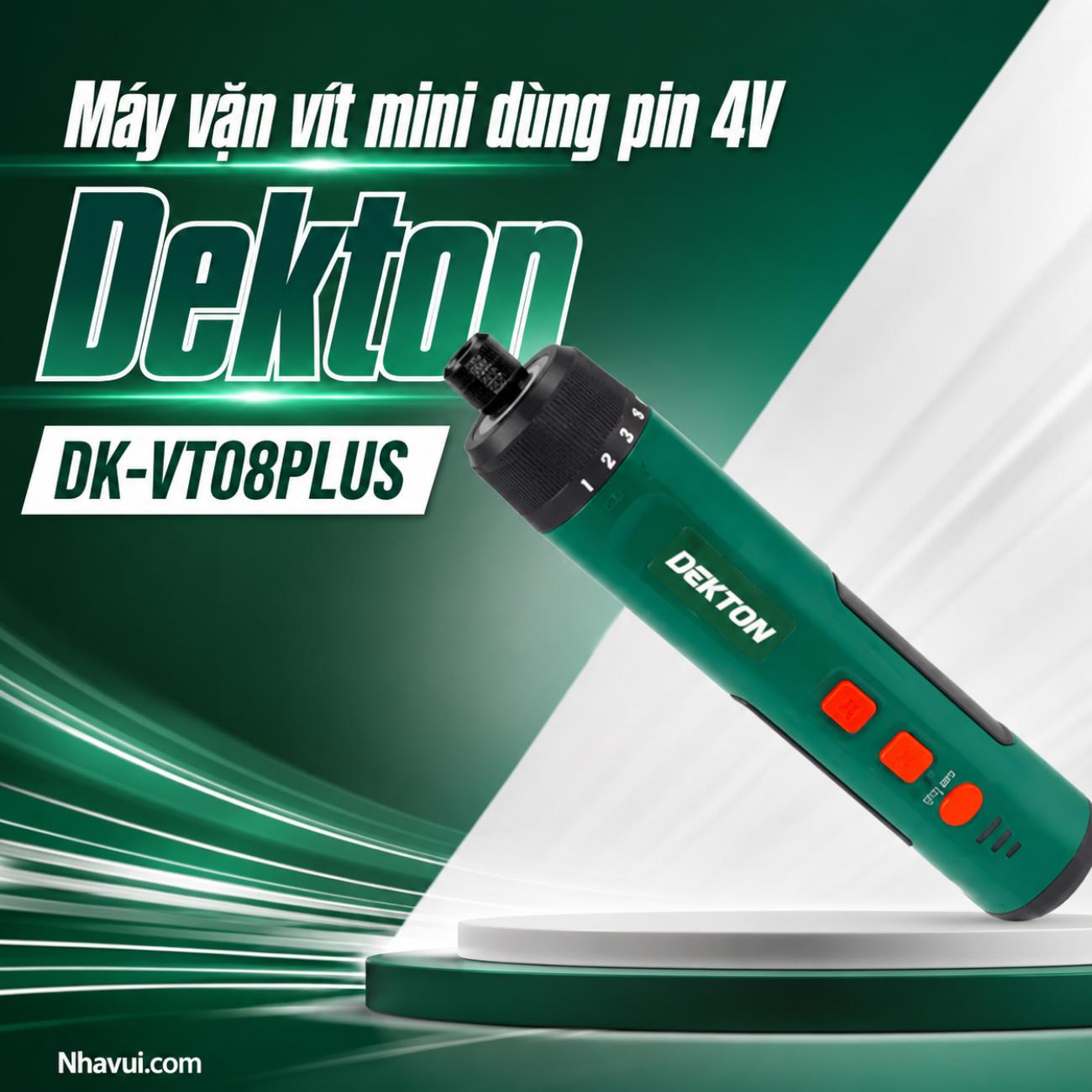 Máy vặn vít mini dùng pin 4V Dekton DK-VT08PLUS