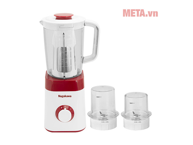 Máy xay sinh tố 3 cối Nagakawa NAG0816 450W