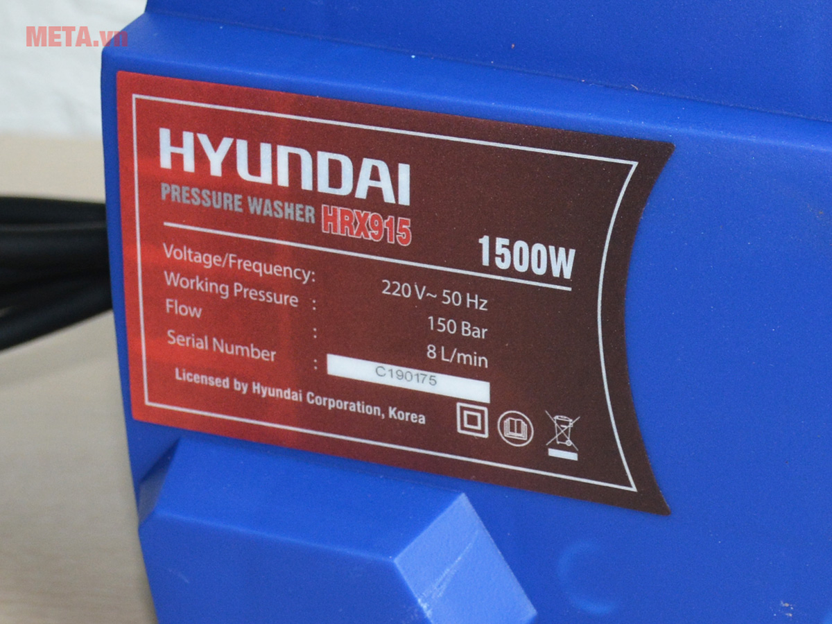 Máy xịt rửa Hyundai HRX915 1.500W