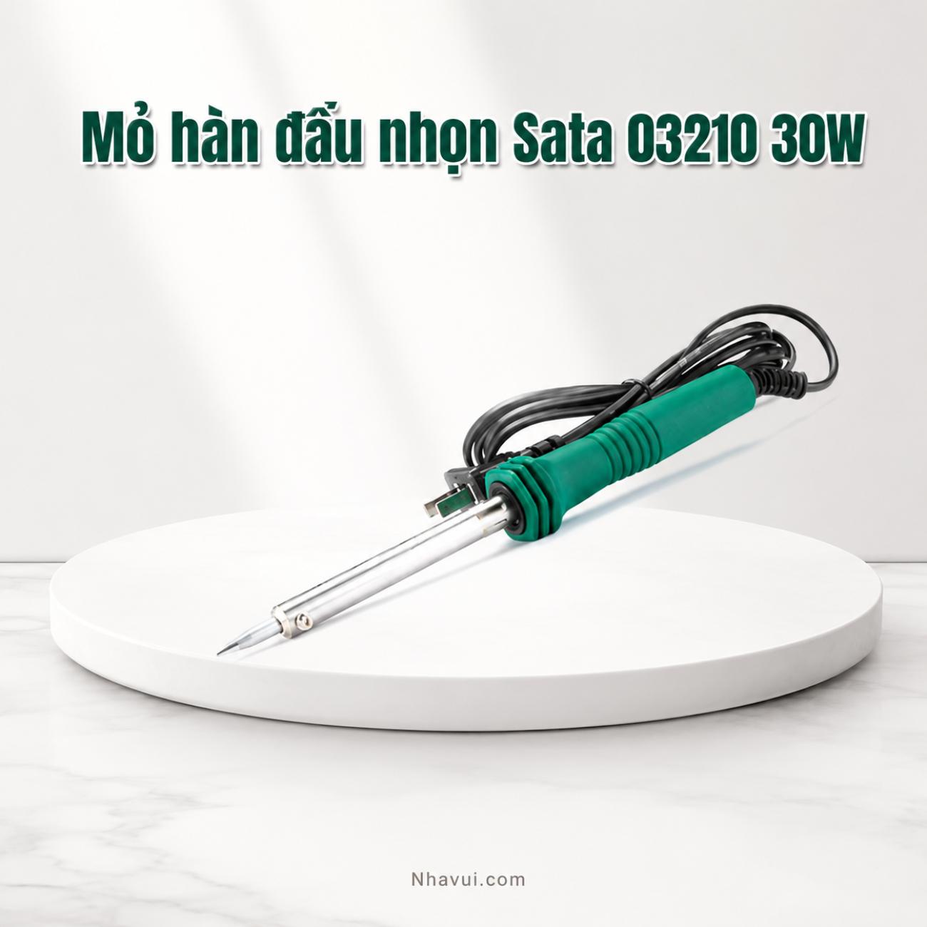 Mỏ hàn chì đầu nhọn Sata 03210 30W