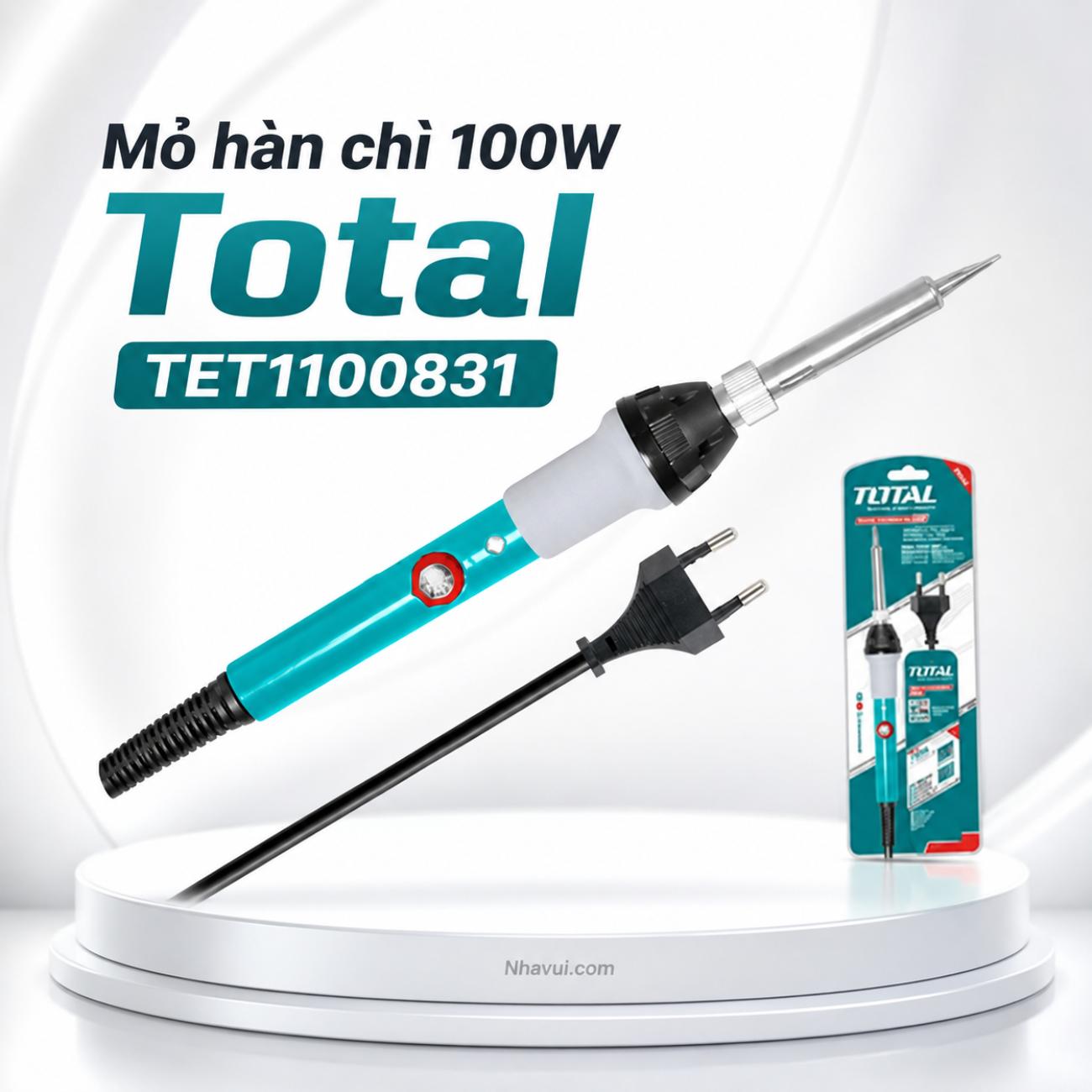 Mỏ hàn chì Total TET1100831 100W