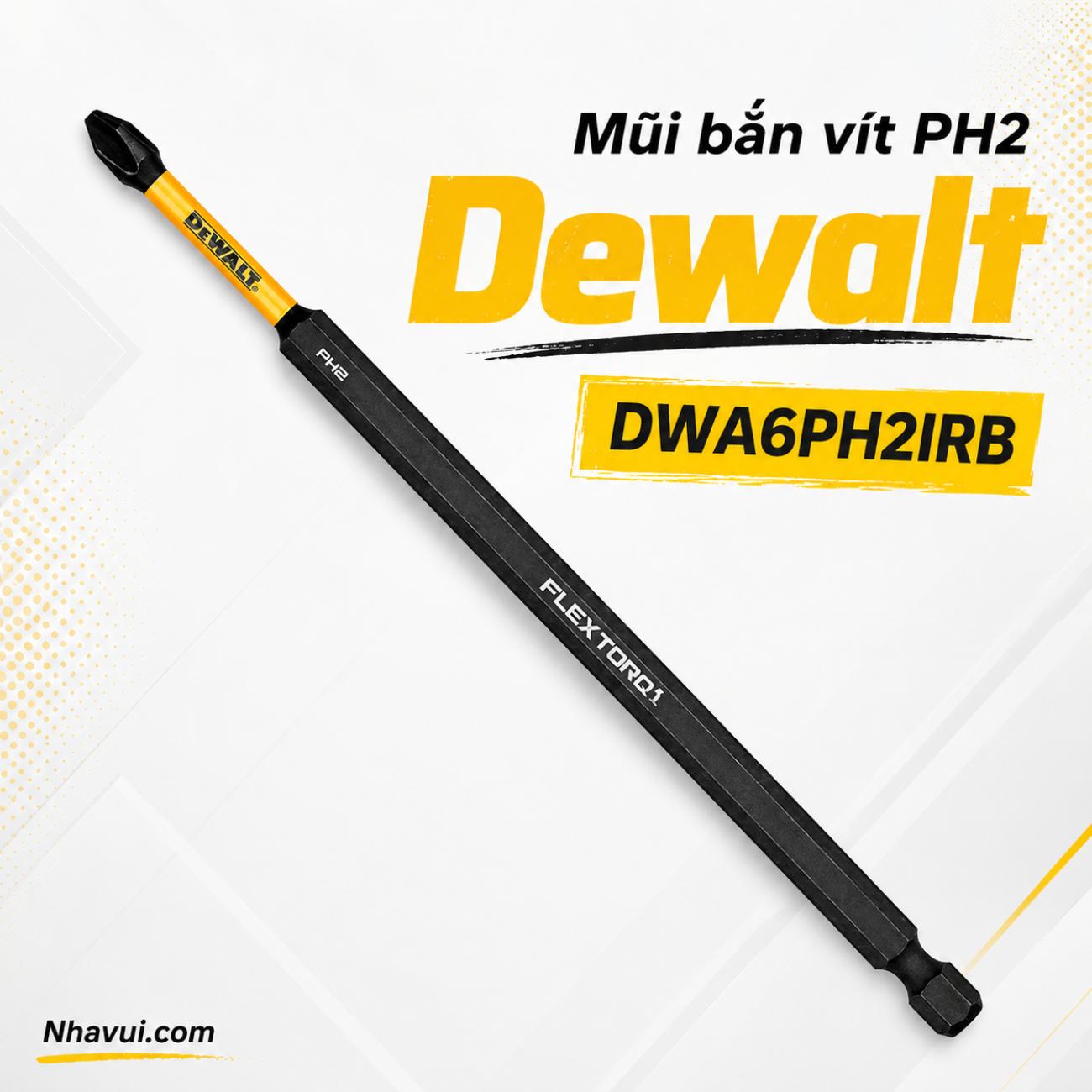 Mũi bắn vít PH2 150mm DeWalt DWA6PH2IRB