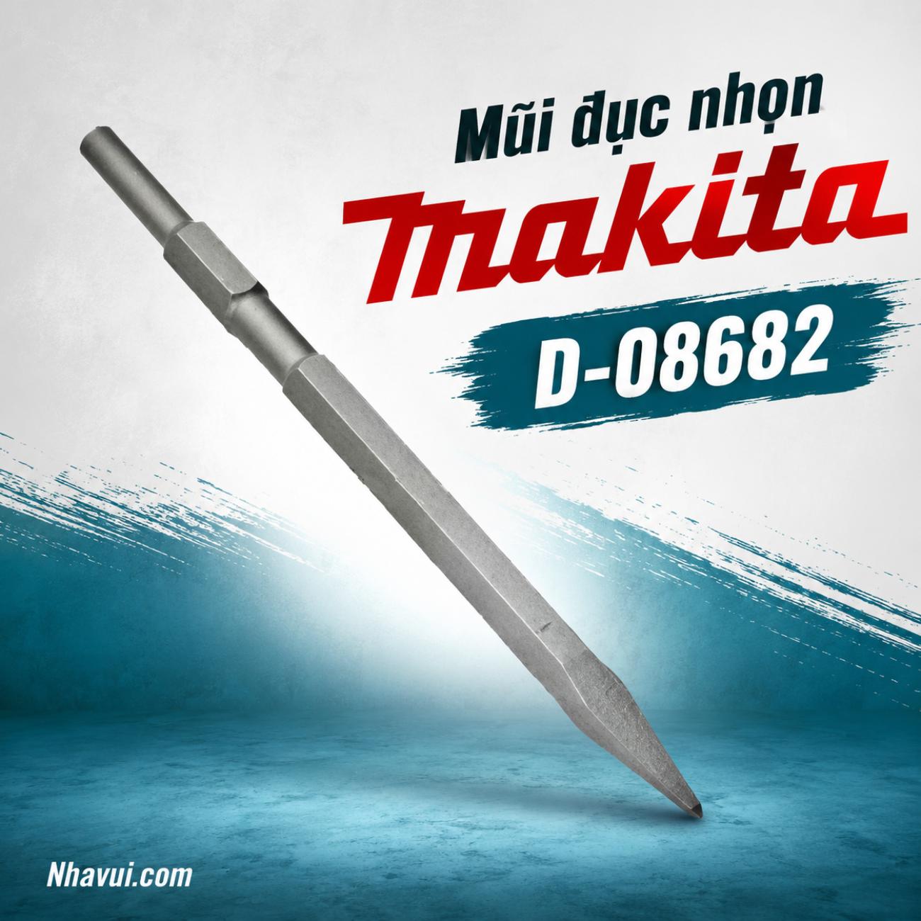 Mũi đục nhọn Makita D-08682 kích thước 17x280mm