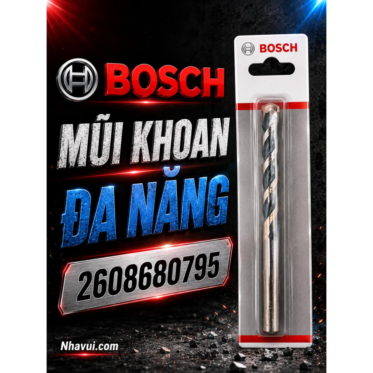 Mũi khoan đa năng kích thước 8x80x120mm Bosch 2608680795