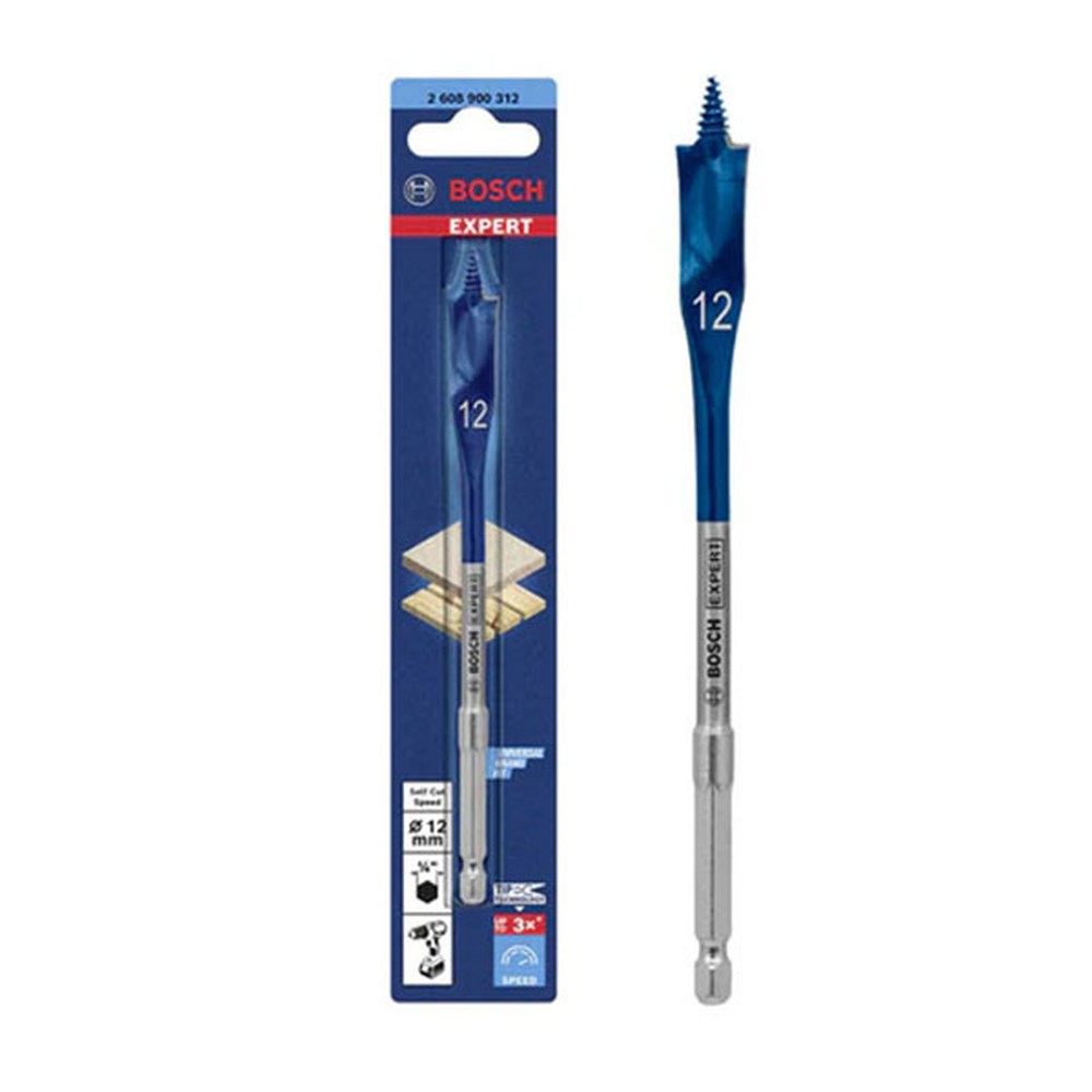 Mũi khoét gỗ đuôi cá Bosch 2608900312 12 x 152 mm chuôi lục giác
