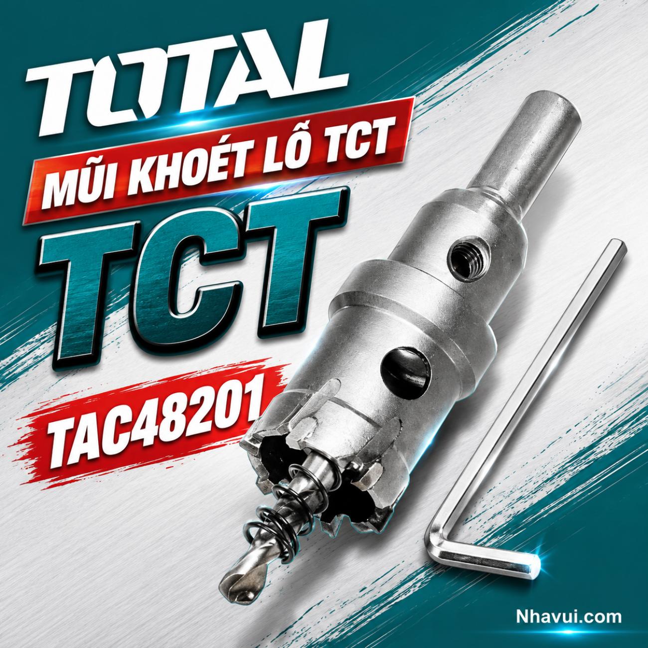 Mũi khoét lỗ TCT Total TAC48201 đường kính khoét  20mm