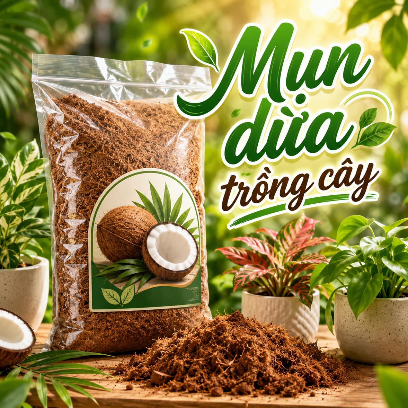 Mụn dừa trồng cây