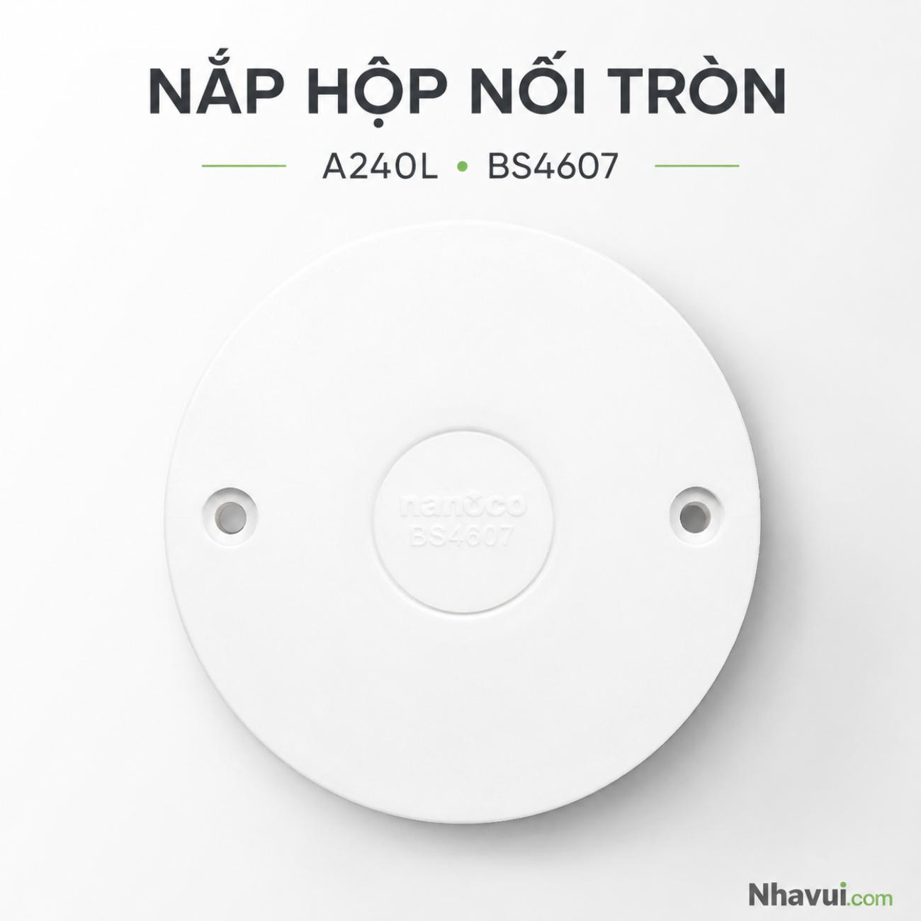 Nắp hộp nối tròn MPE A240L tiêu chuẩn BS4607 dùng cho hộp nối điện