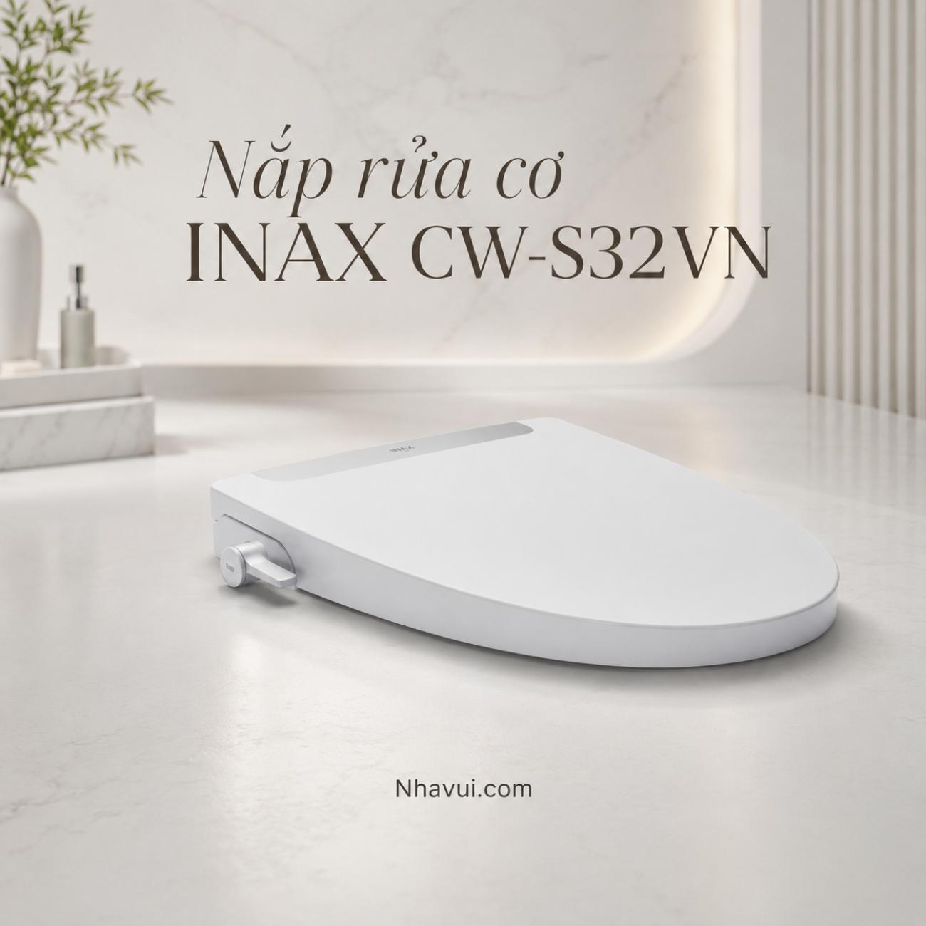 Nắp rửa cơ INAX CW-S32VN hai vòi phun rửa trước/sau