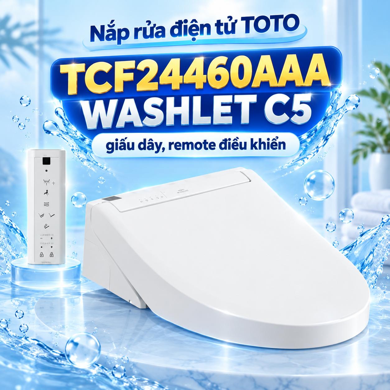 Nắp rửa điện tử TOTO TCF24460AAA WASHLET C5