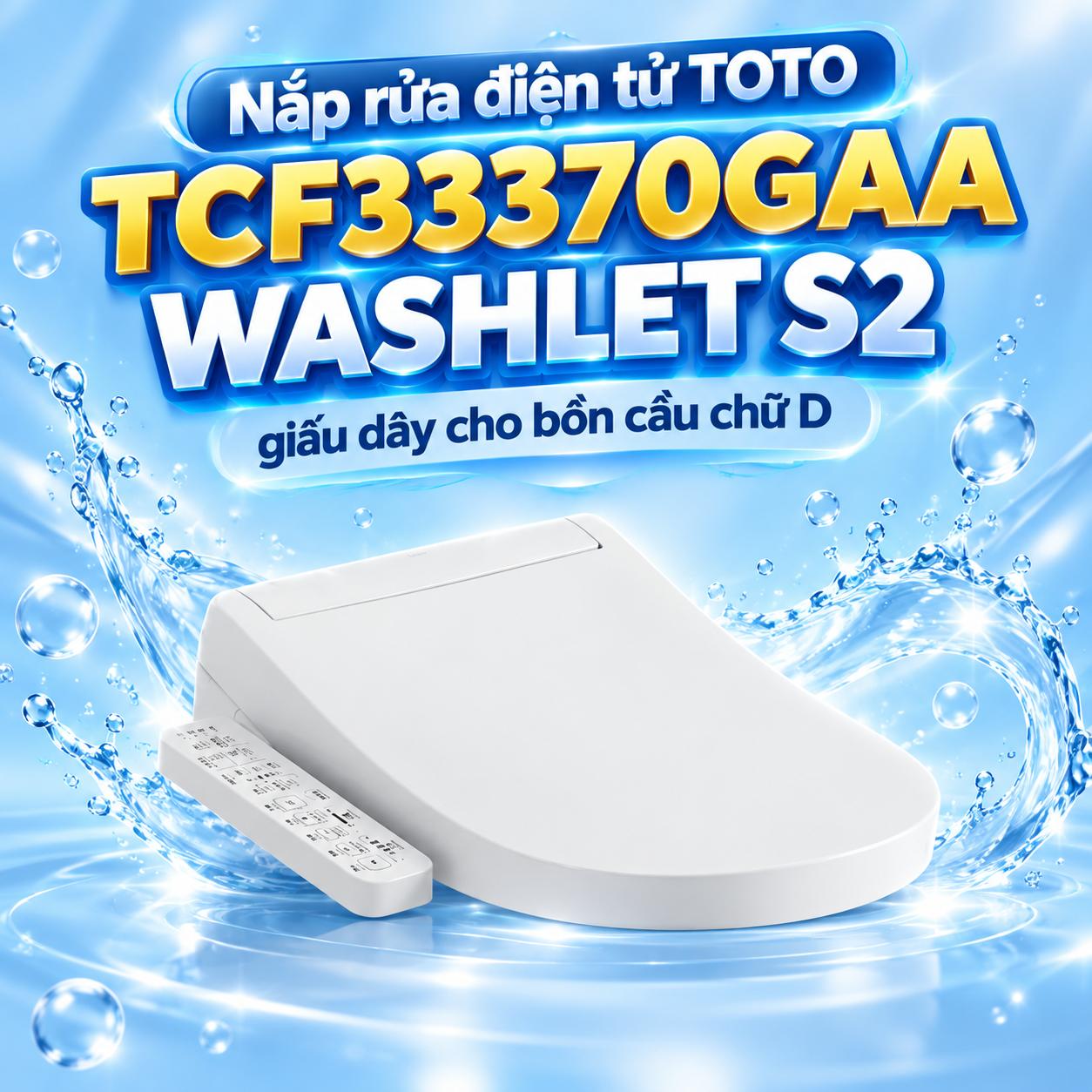Nắp rửa điện tử TOTO TCF33370GAA WASHLET S2