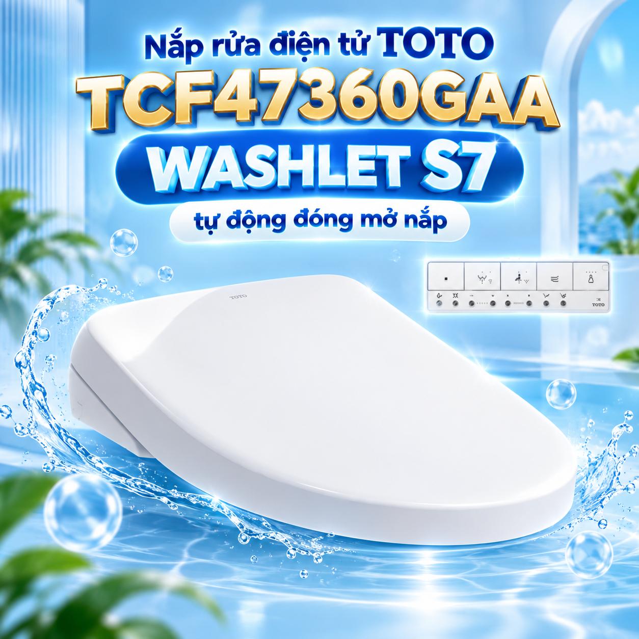 Nắp rửa điện tử TOTO TCF47360GAA WASHLET S7