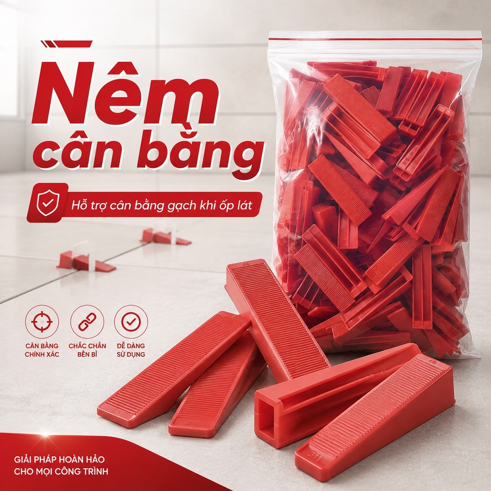 Nêm cân bằng gạch lát nền, ốp tường