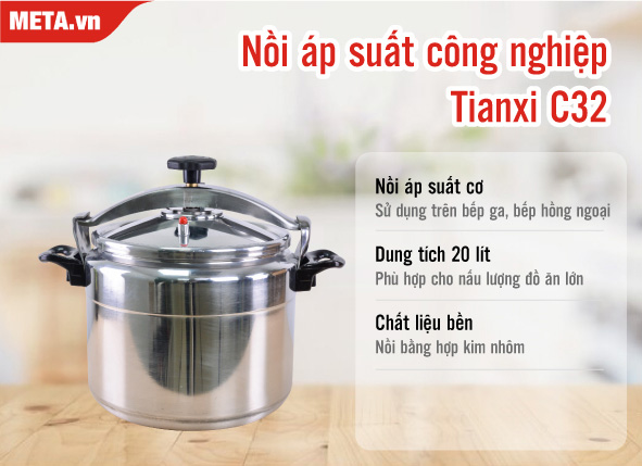 Nồi áp suất công nghiệp Tianxi C32 20 lít
