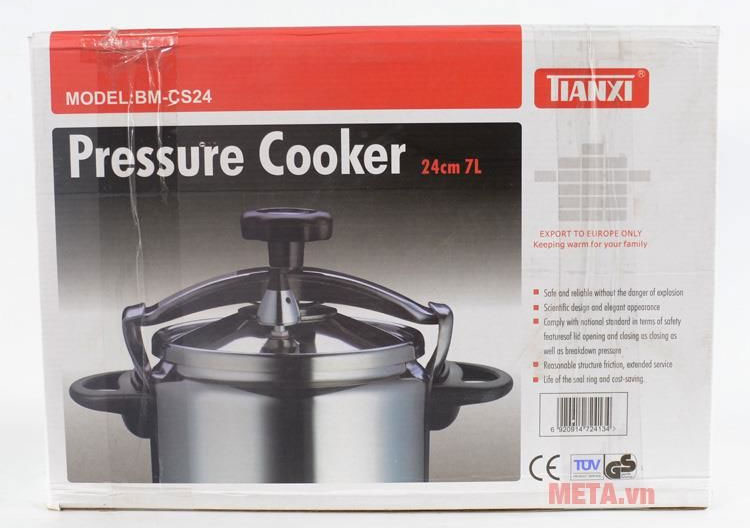Nồi áp suất inox Tianxi BM-CS24 24cm 7 lít