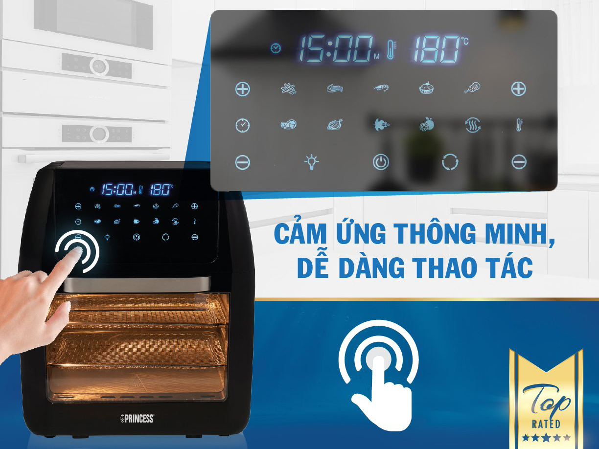 Nồi chiên không dầu đa năng Princess 183016 12 lít