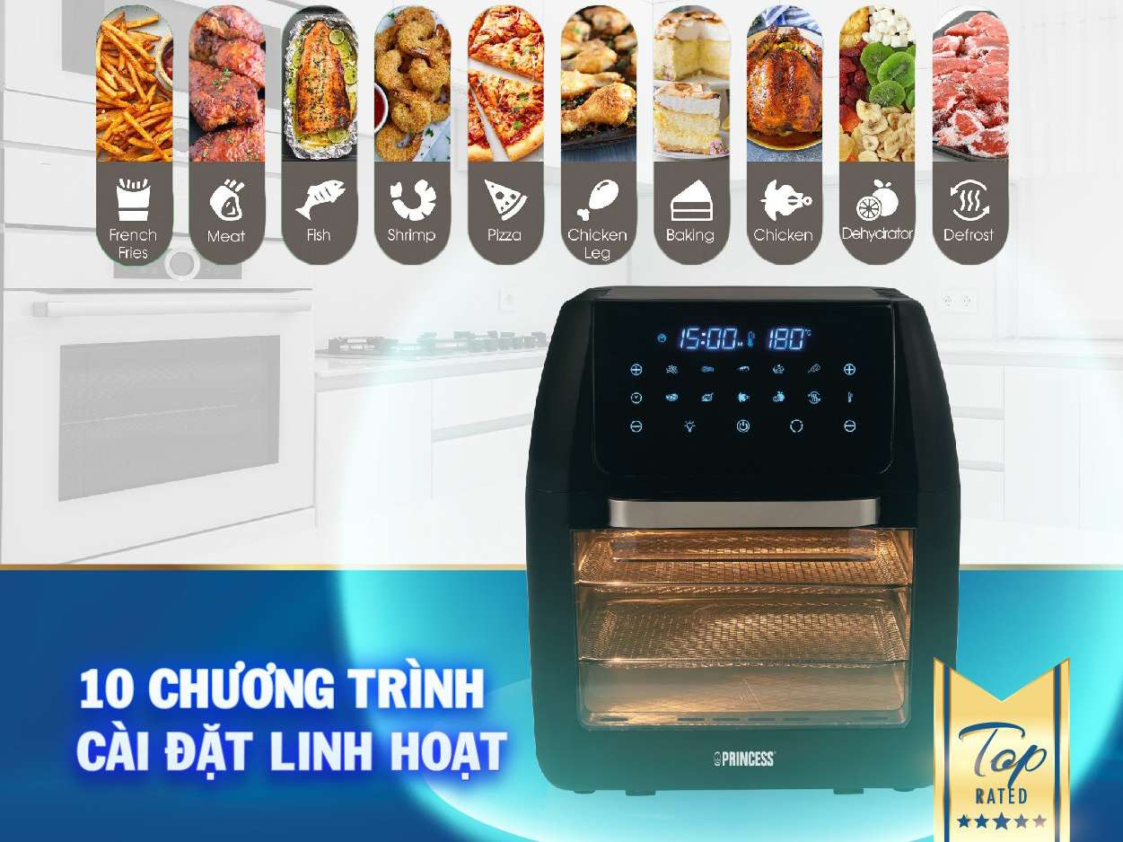 Nồi chiên không dầu đa năng Princess 183016 12 lít
