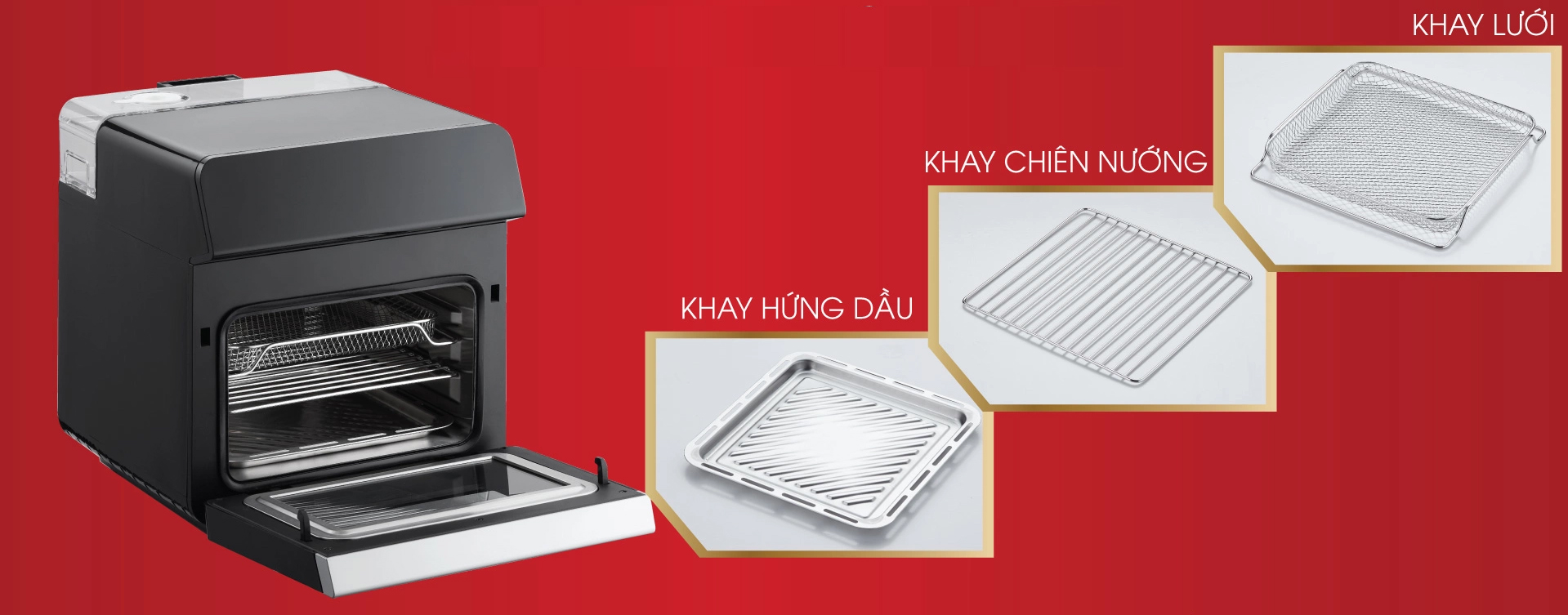 Nồi chiên không dầu kết hợp hấp Magic Eco S12 12 lít