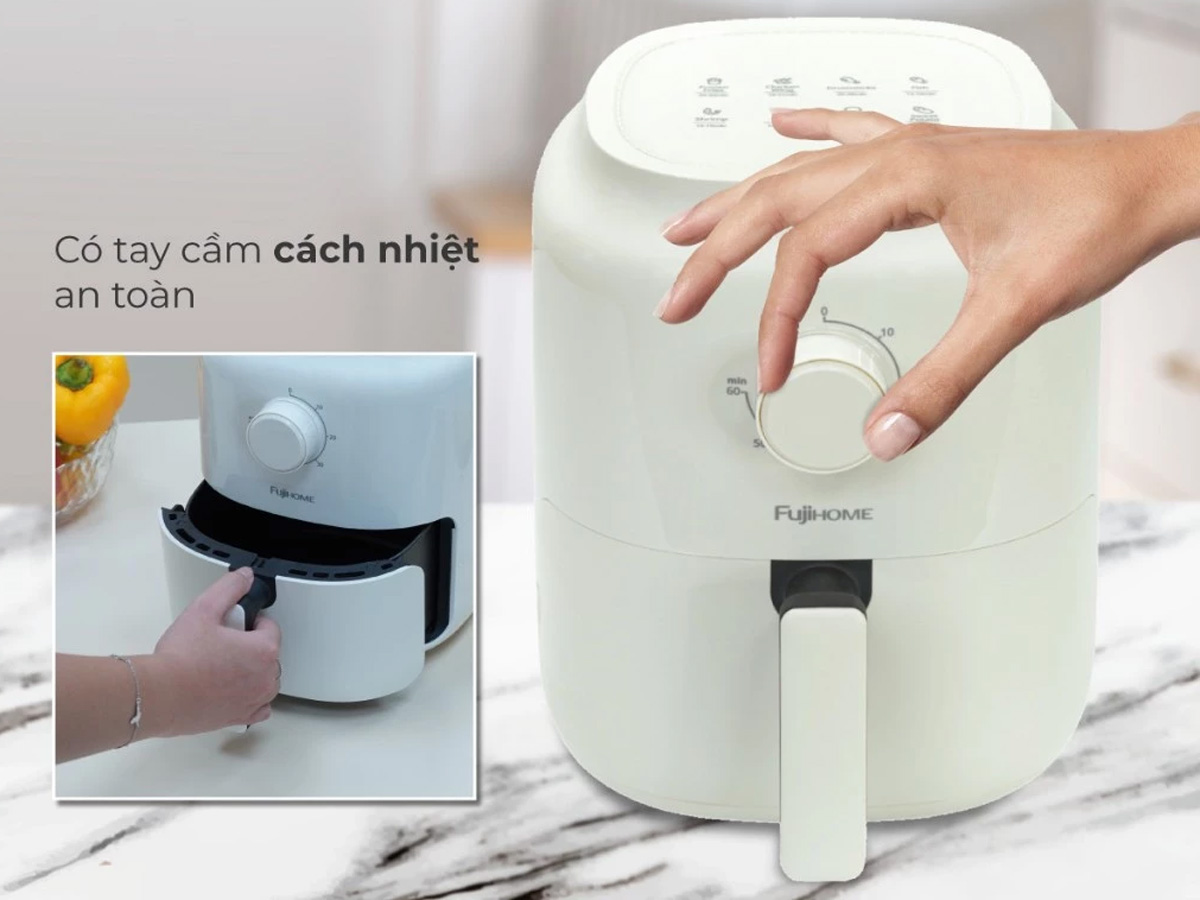 Nồi chiên không dầu mini Fujihome A3 3,2 lít