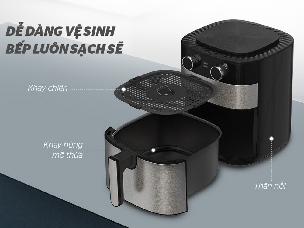 Nồi chiên không dầu Sunhouse SHD4026 6 lít
