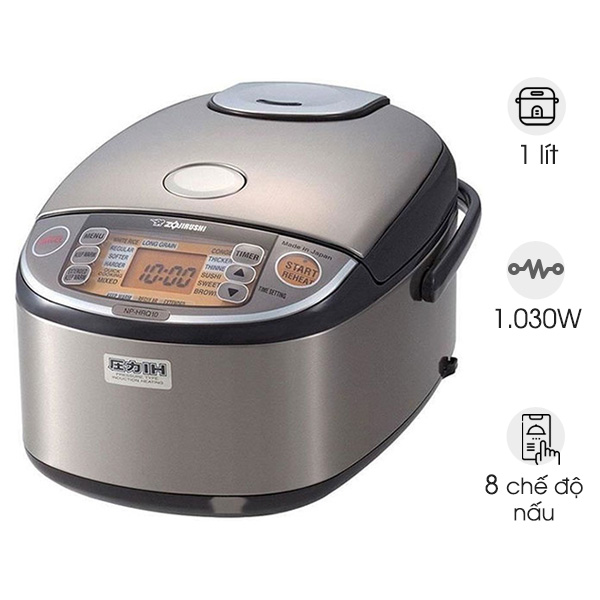 Nồi cơm điện áp suất Zojirushi NP-HRQ10-XT 1 lít
