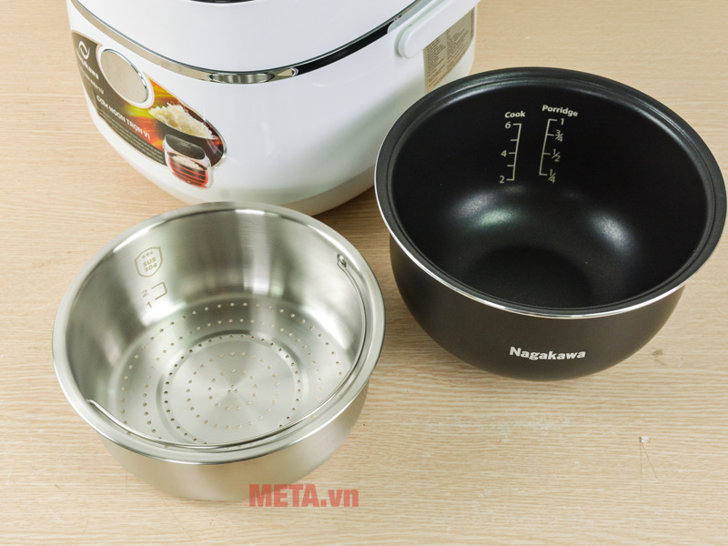 Nồi cơm điện cảm ứng Nagakawa NAG0136 1,2 lít