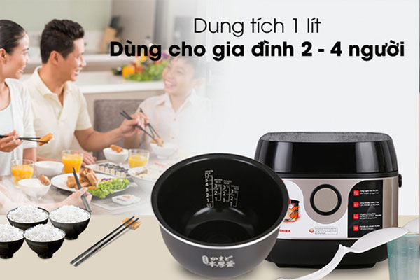 Nồi cơm điện cao tần Toshiba RC-10IX1PV 1 lít