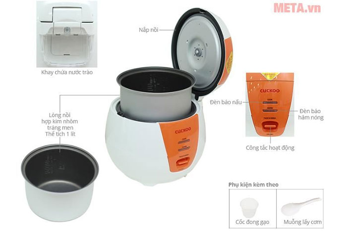 Nồi cơm điện Cuckoo CR-0661 1 lít