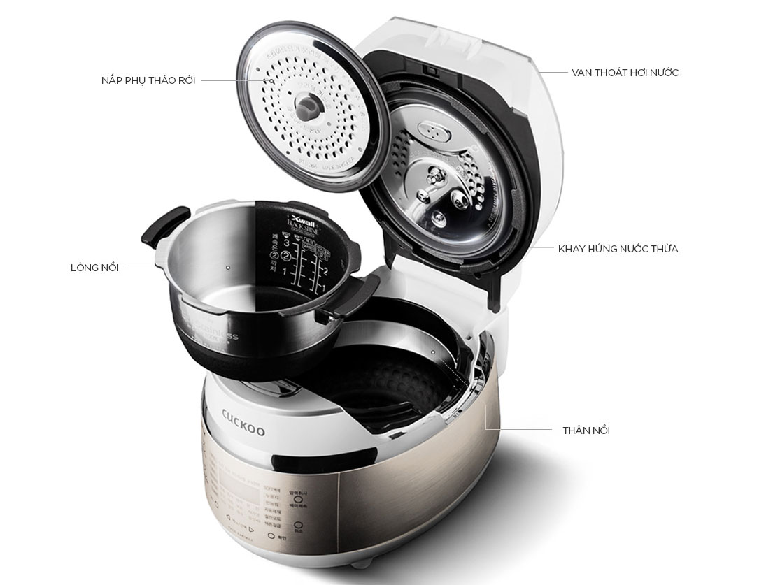 Nồi cơm điện tử áp suất Cuckoo CRP-EHS0309F 0,5 lít