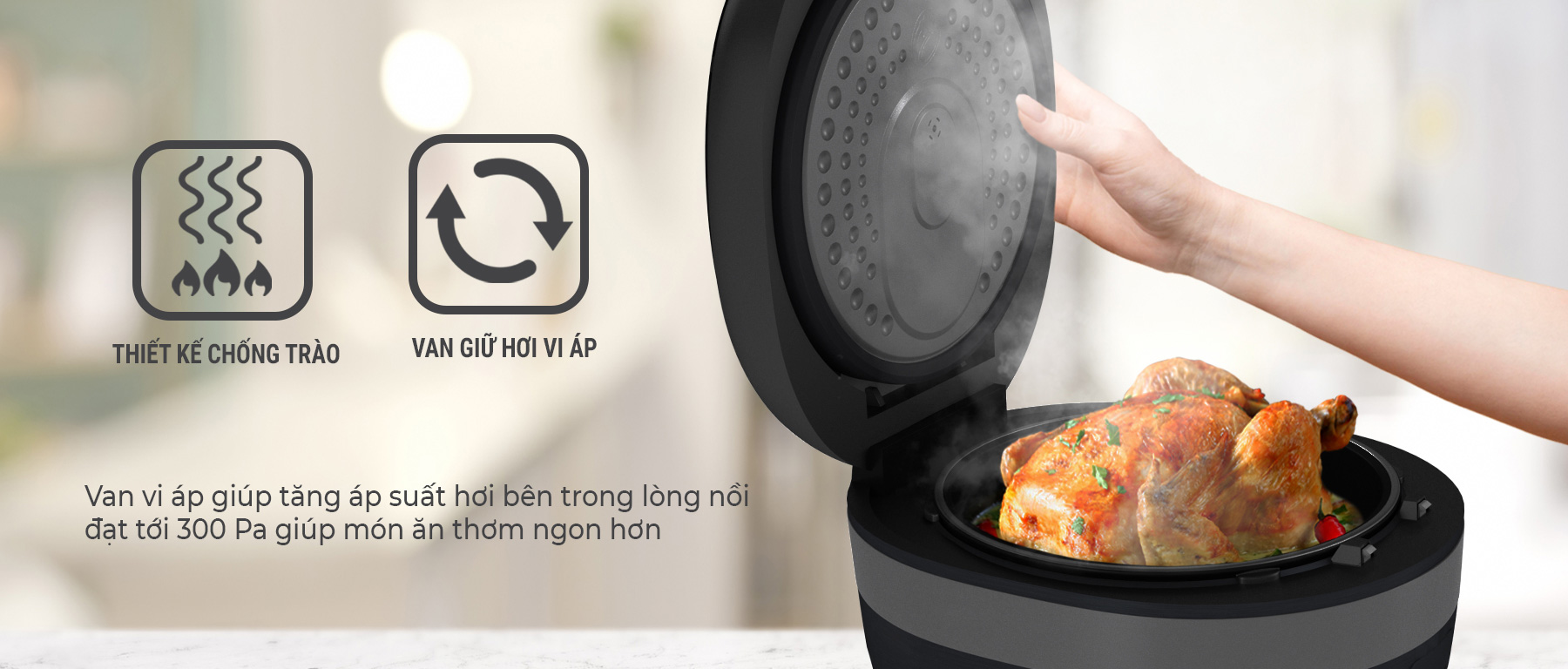 Nồi cơm điện tử cao tần Casper CI-15RC01 1,5 lít