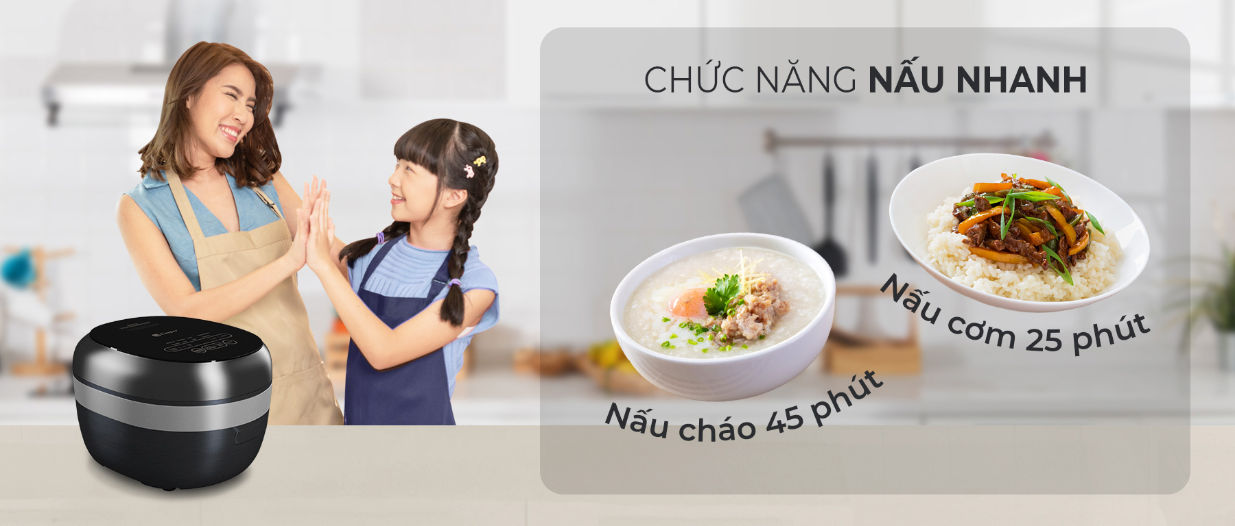 Nồi cơm điện tử cao tần Casper CI-15RC01 1,5 lít