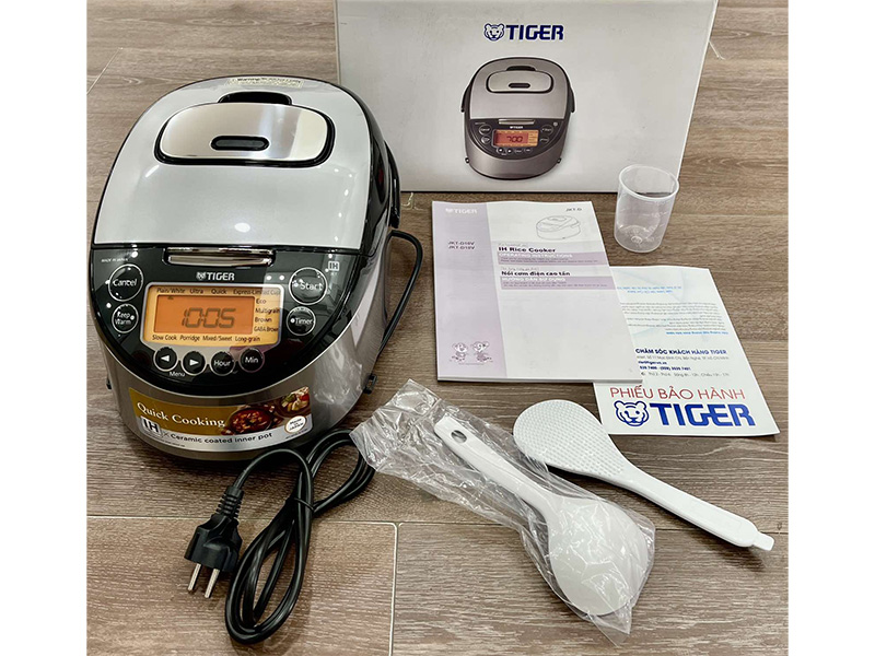 Nồi cơm điện tử cao tần Tiger 2 trong 1 JKT-D10V 1 lít
