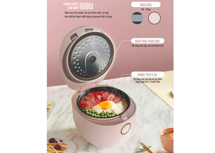 Nồi cơm điện tử Nagakawa NAG0142 1.5 lít