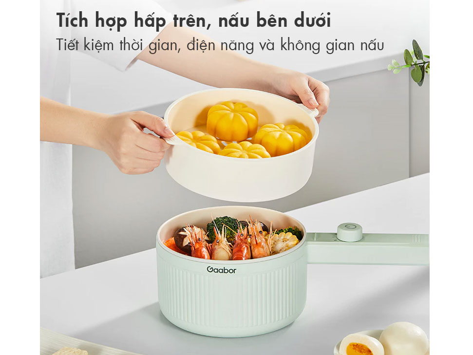 Nồi điện đa năng Gaabor EC-20M01A 2 lít
