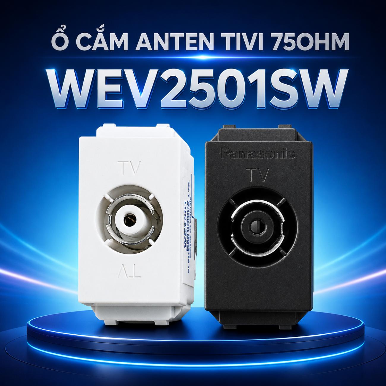 Ổ cắm anten Tivi 75Ohm Panasonic WIDE Series
