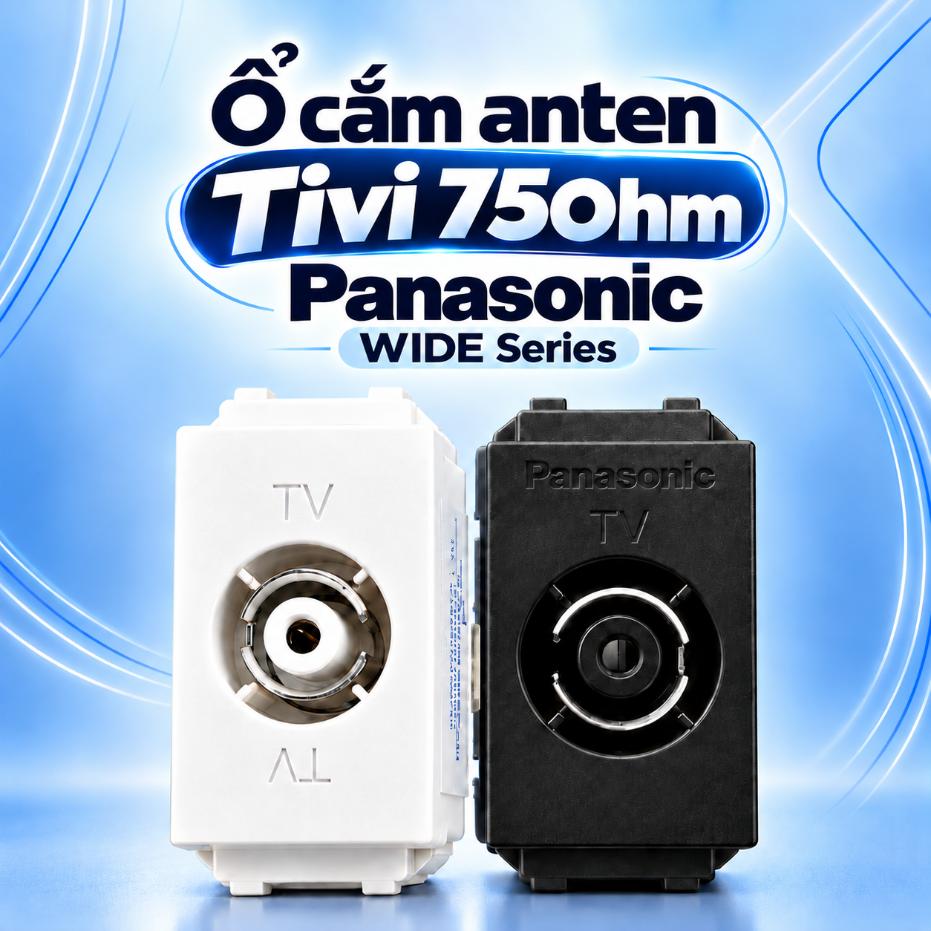 Ổ cắm anten Tivi 75Ohm Panasonic WIDE Series
