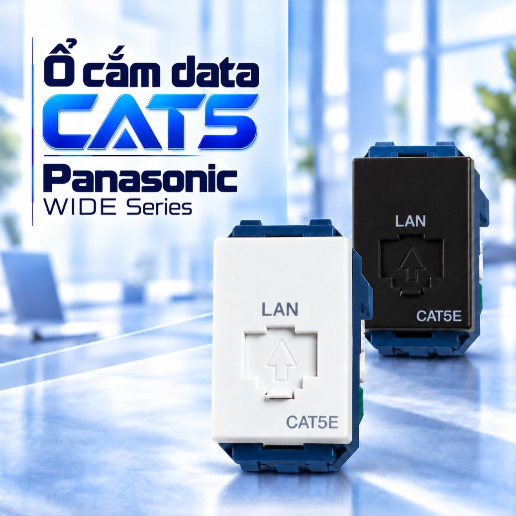 Ổ cắm data CAT5 Panasonic WIDE Series