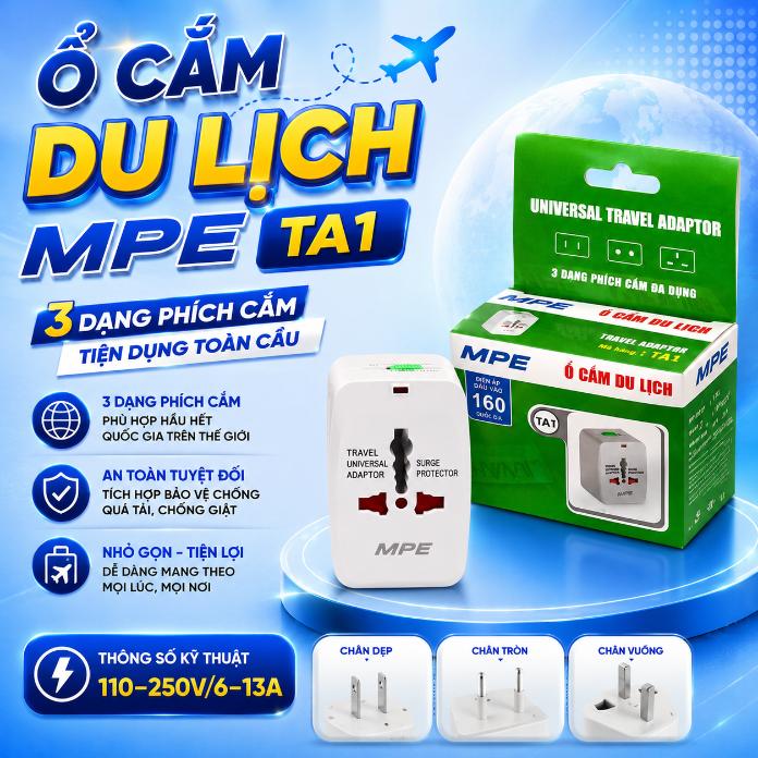 Ổ cắm du lịch MPE TA1