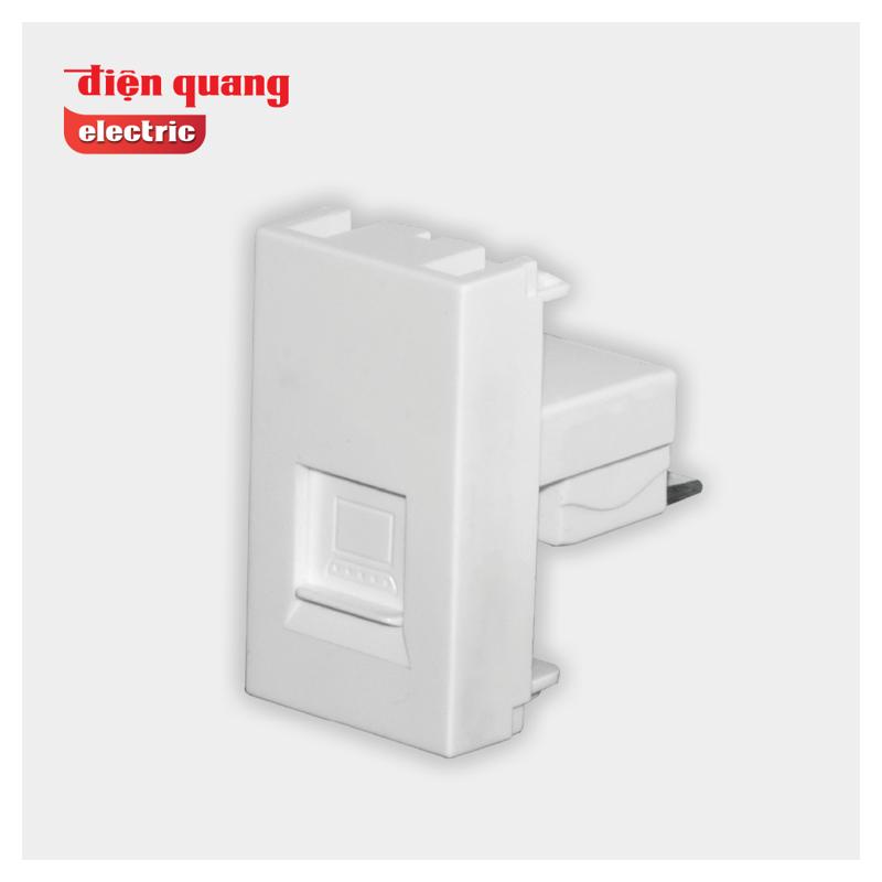 Ổ cắm mạng Internet âm tường DQHome ĐQ IW1 IO W (set 3 cái, trắng)