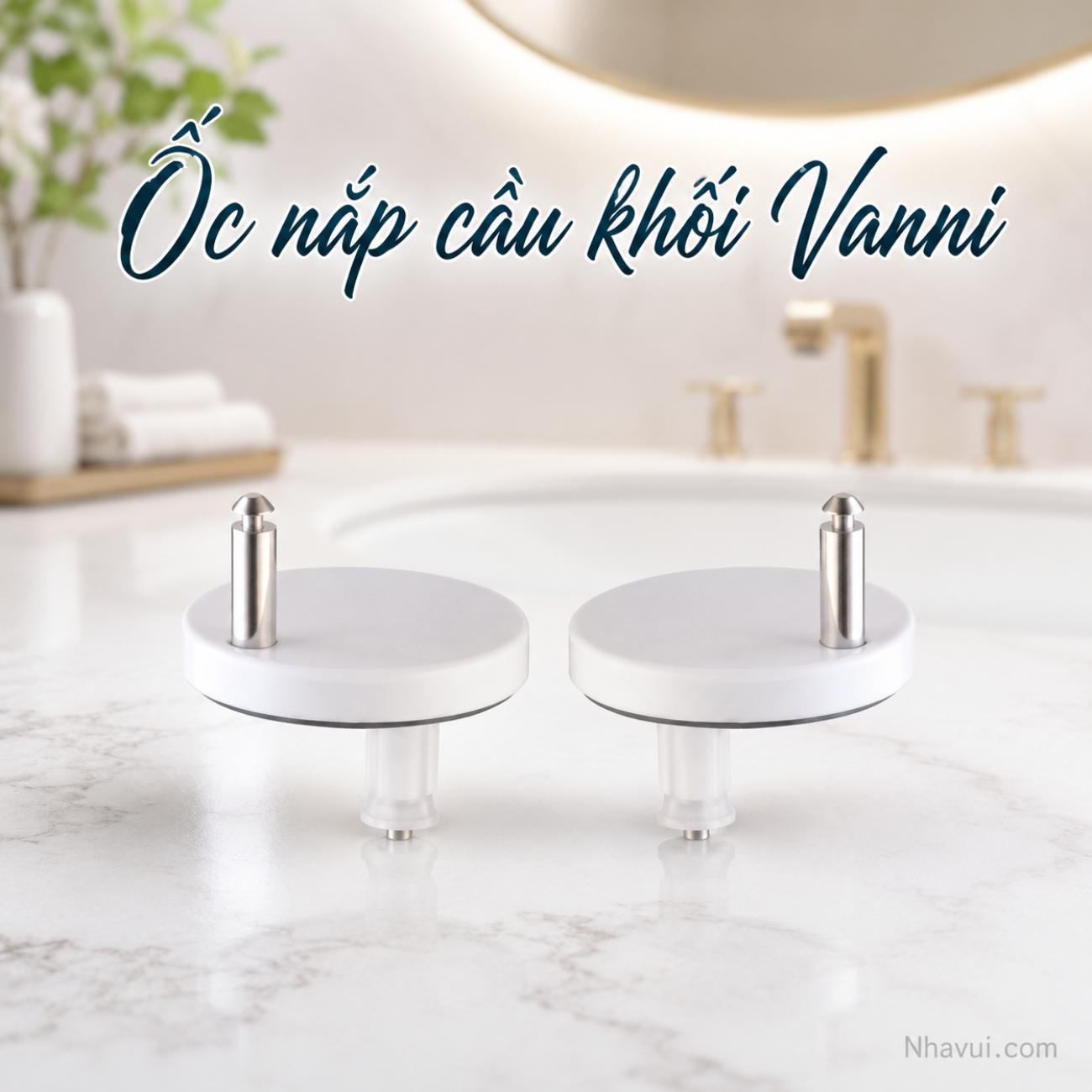 Ốc nắp cầu khối Vanni phụ kiện bộ xả chậu rửa