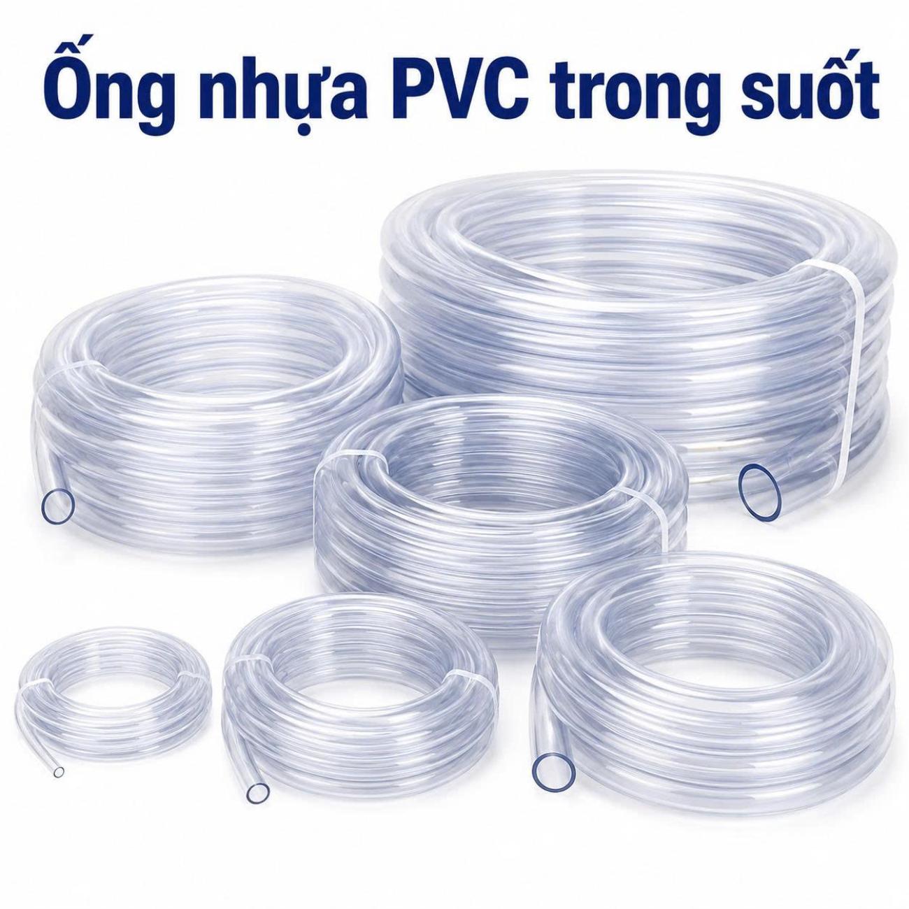 Ống nhựa PVC trong suốt Ø6 – Cuộn 30–35m