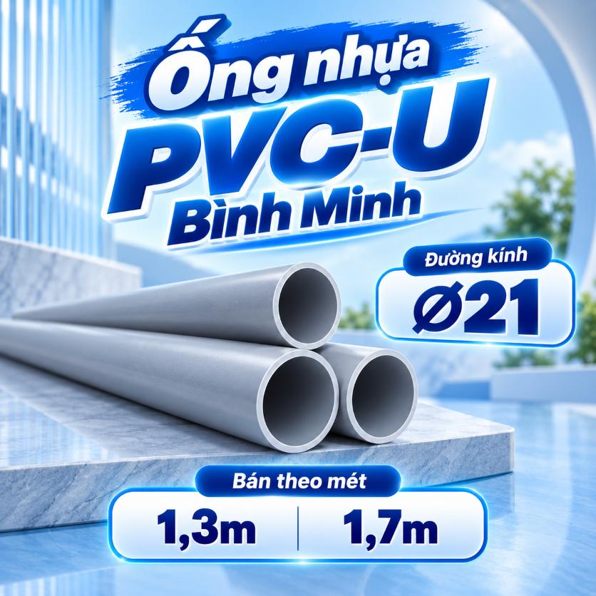 Ống nhựa PVC-U Bình Minh Ø21